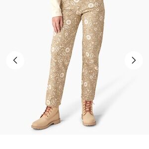 Dickies Women's Ellis Floral Duck Canvas Pants, Light Floral